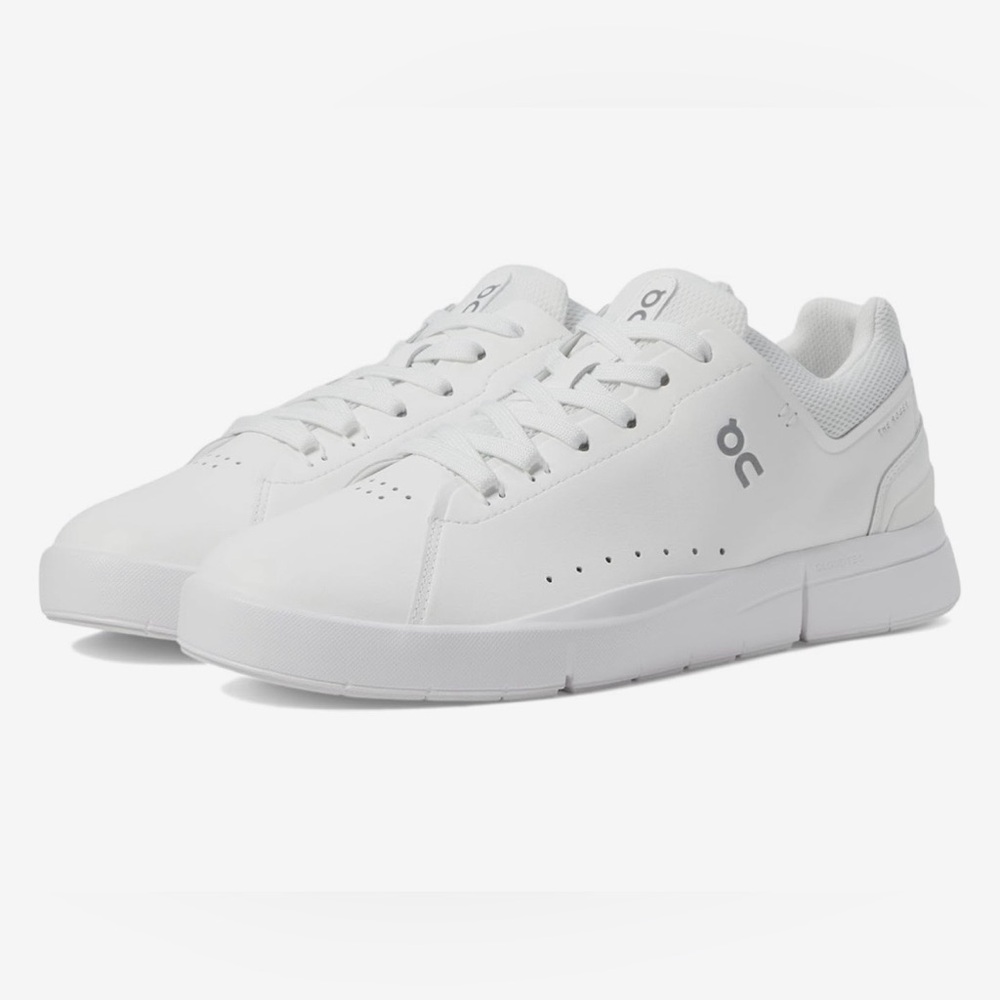 ON Running “The Roger Advantage 1” Women's White Leather Sneakers, LOOK NEW